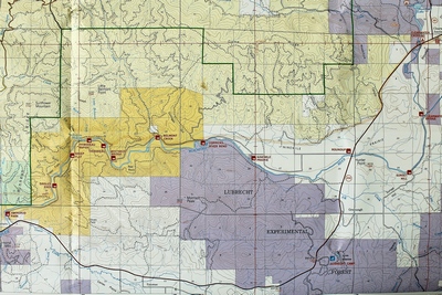 Map of the Blackfoot River Recreation Corridor north of MT Rt. 200 and northeast of Missoula.