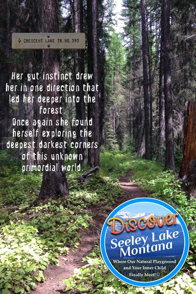 Discover Crescent Lake Trail along the road to the Pyramid Pass trailhead in the Swan Range near Seeley Lake, Montana